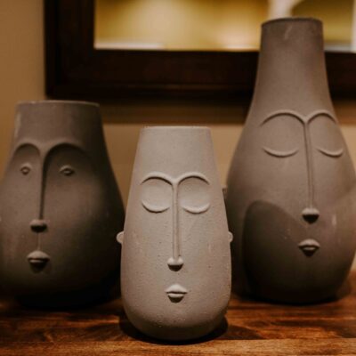 Decorative Face Vases