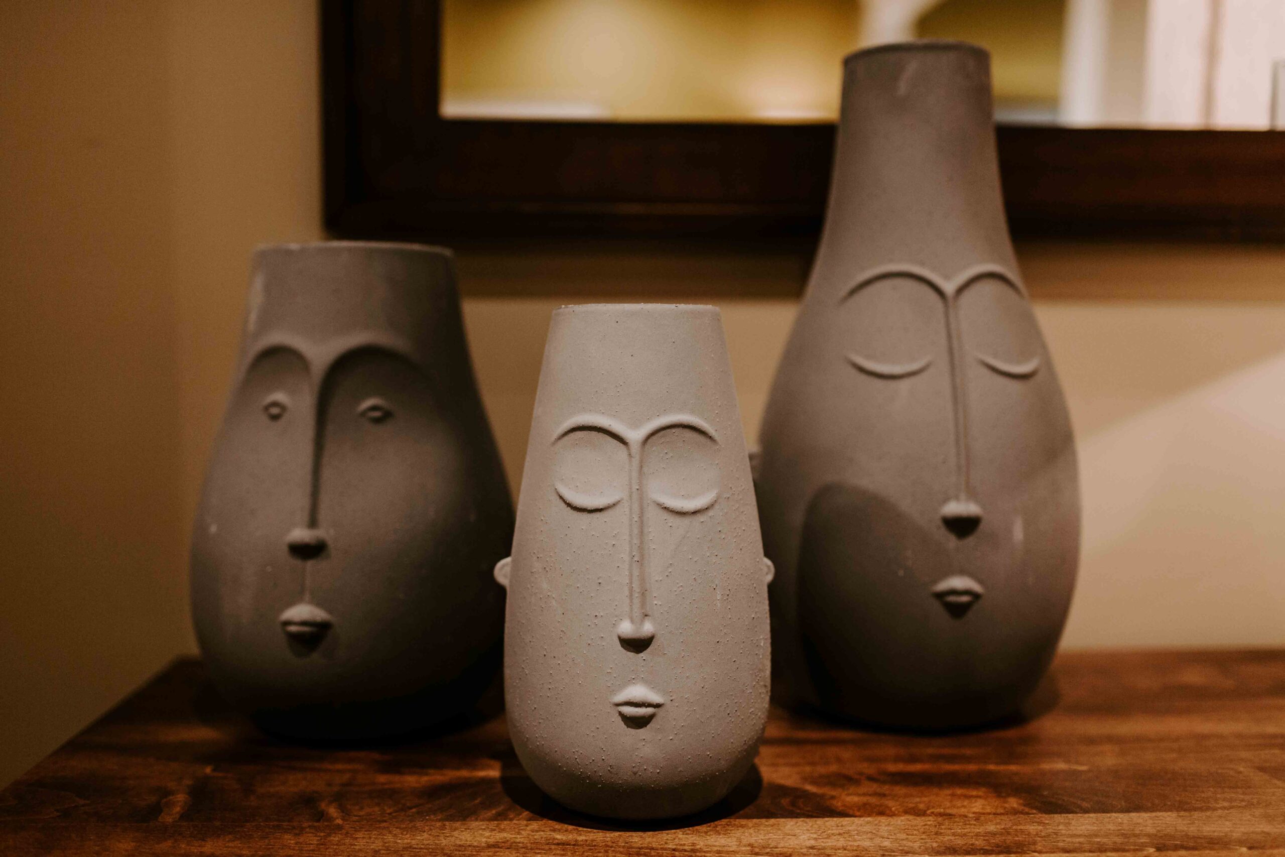 Decorative Face Vases