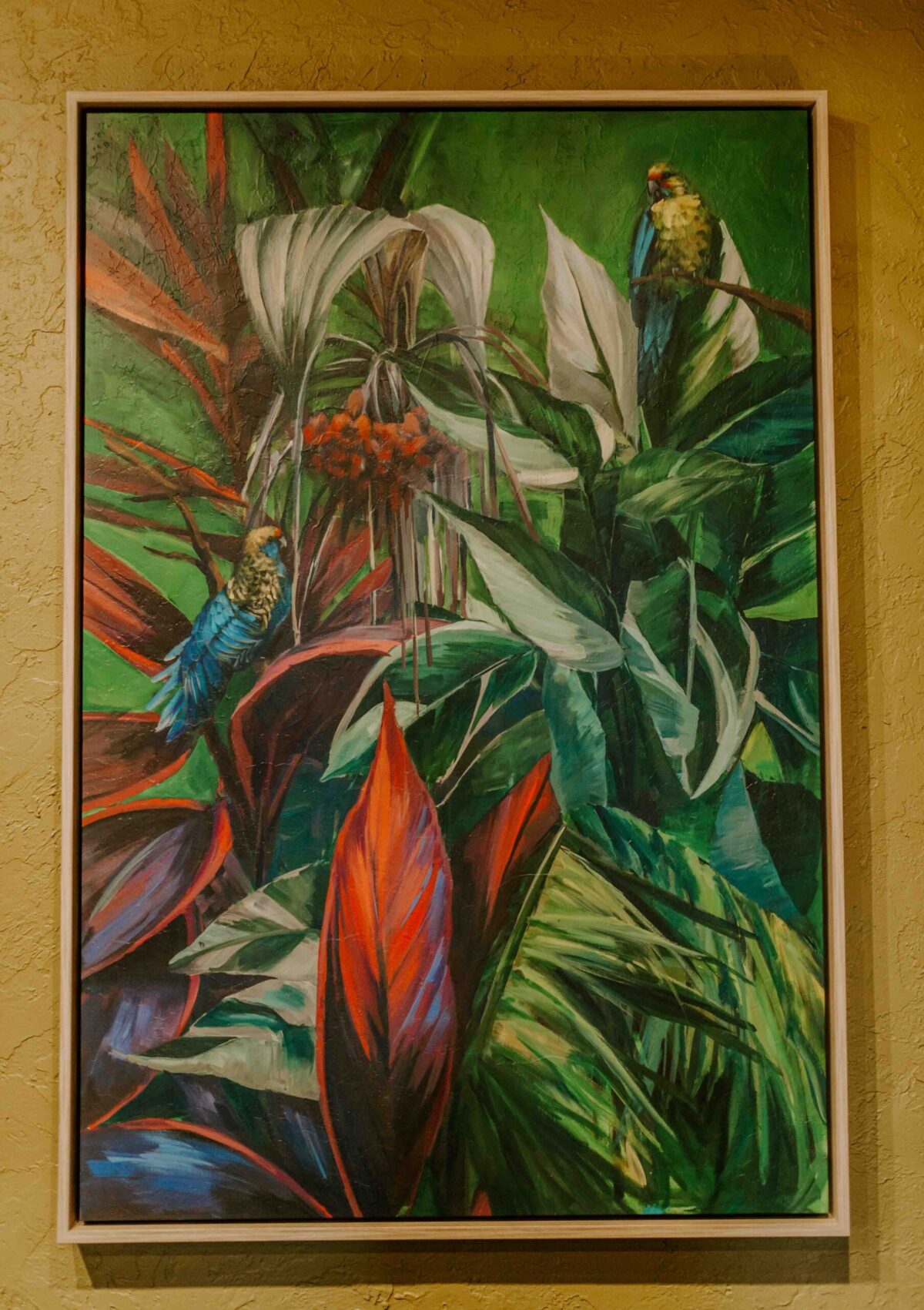Tropical Bird & Plant Wall Art