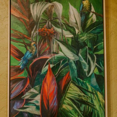 Tropical Bird & Plant Wall Art