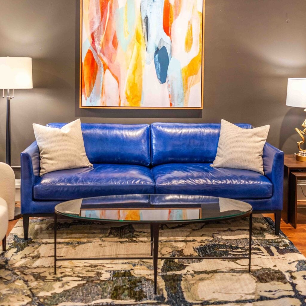 AL Henley Sofa 2 at the Reid's Fine Furnishing showroom in Roanoke
