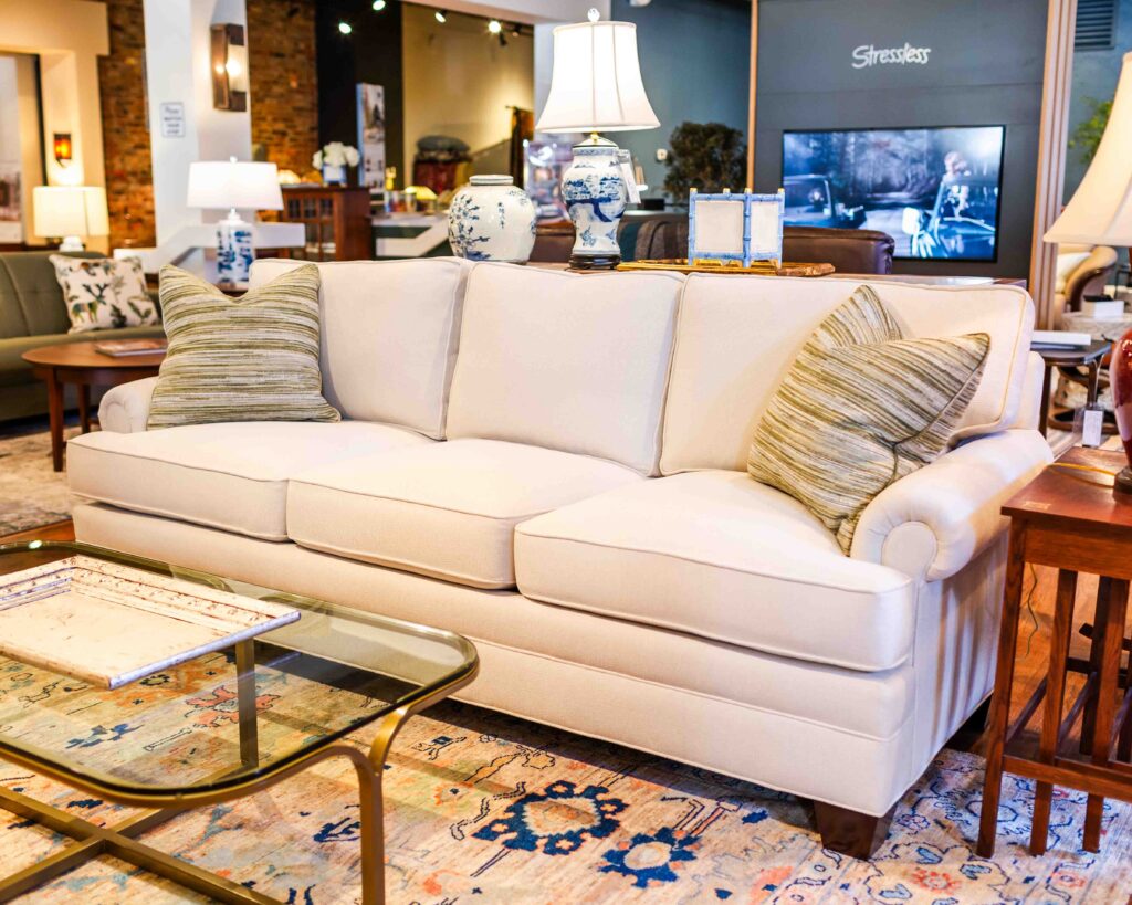 SK 7000 series selectional sofa at the Reid's Fine Furnishing showroom