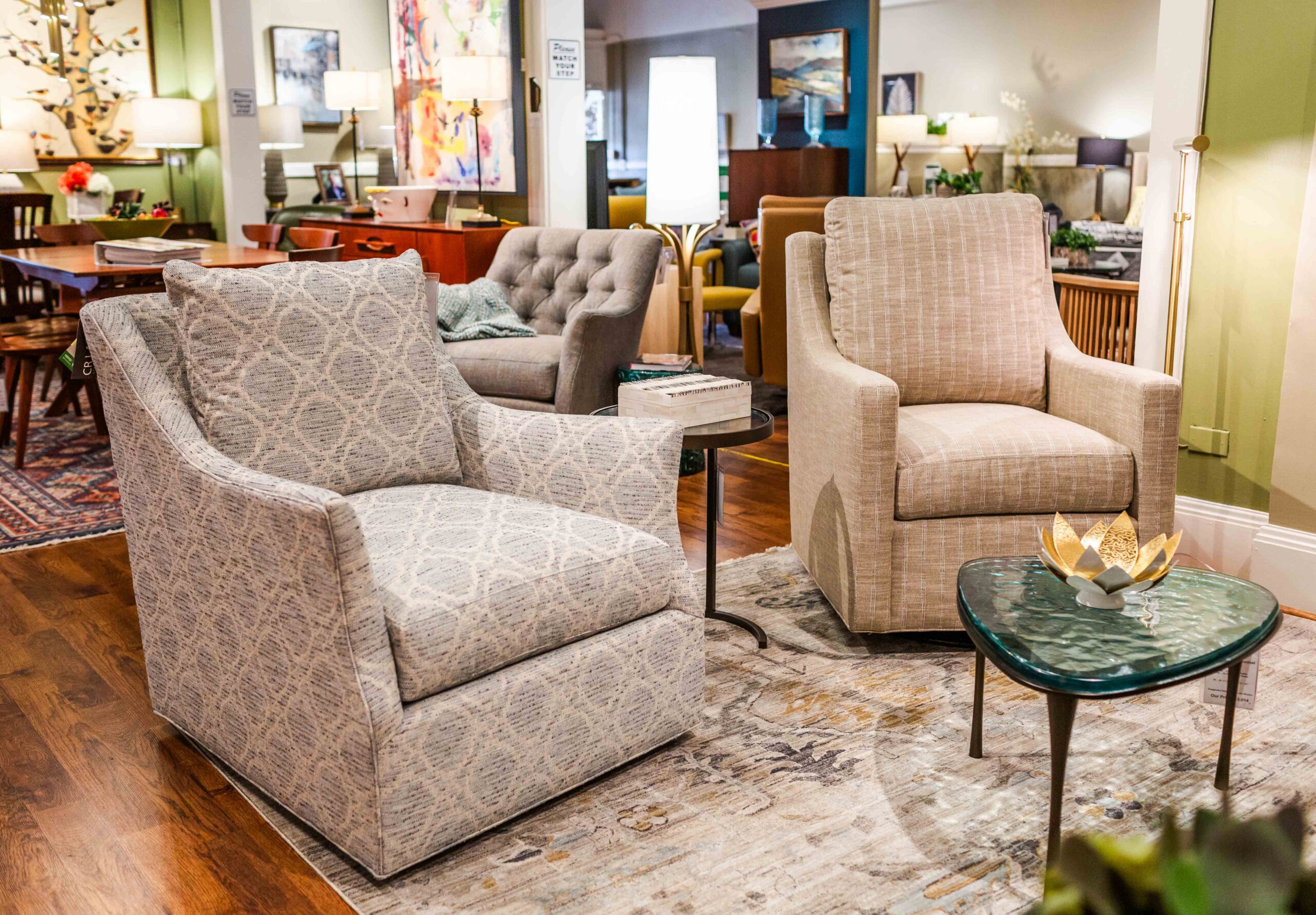 CRL Darius and Heath Swivel chairs