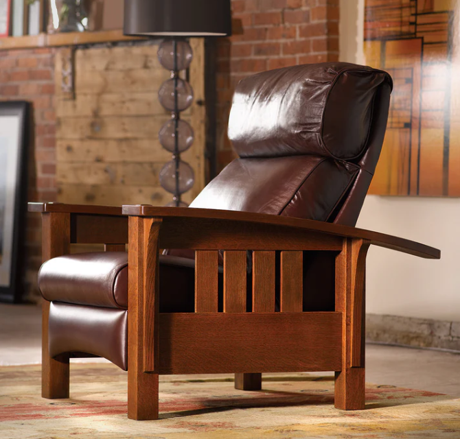 stickley-bustle-back-bow-arm-recliner