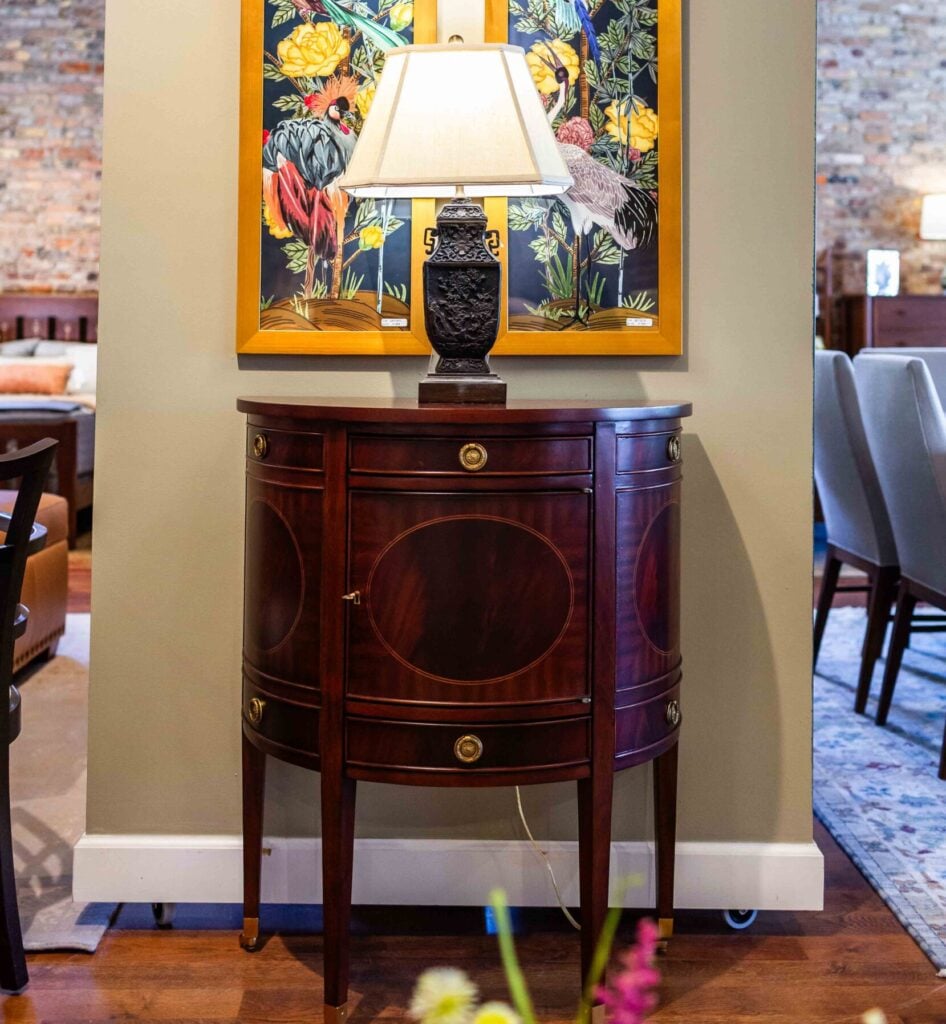 MH Georgian Demilune Mahogany