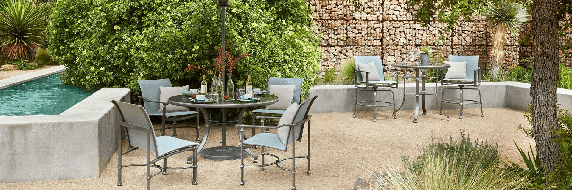 Outdoor furniture sets by Brown Jordan