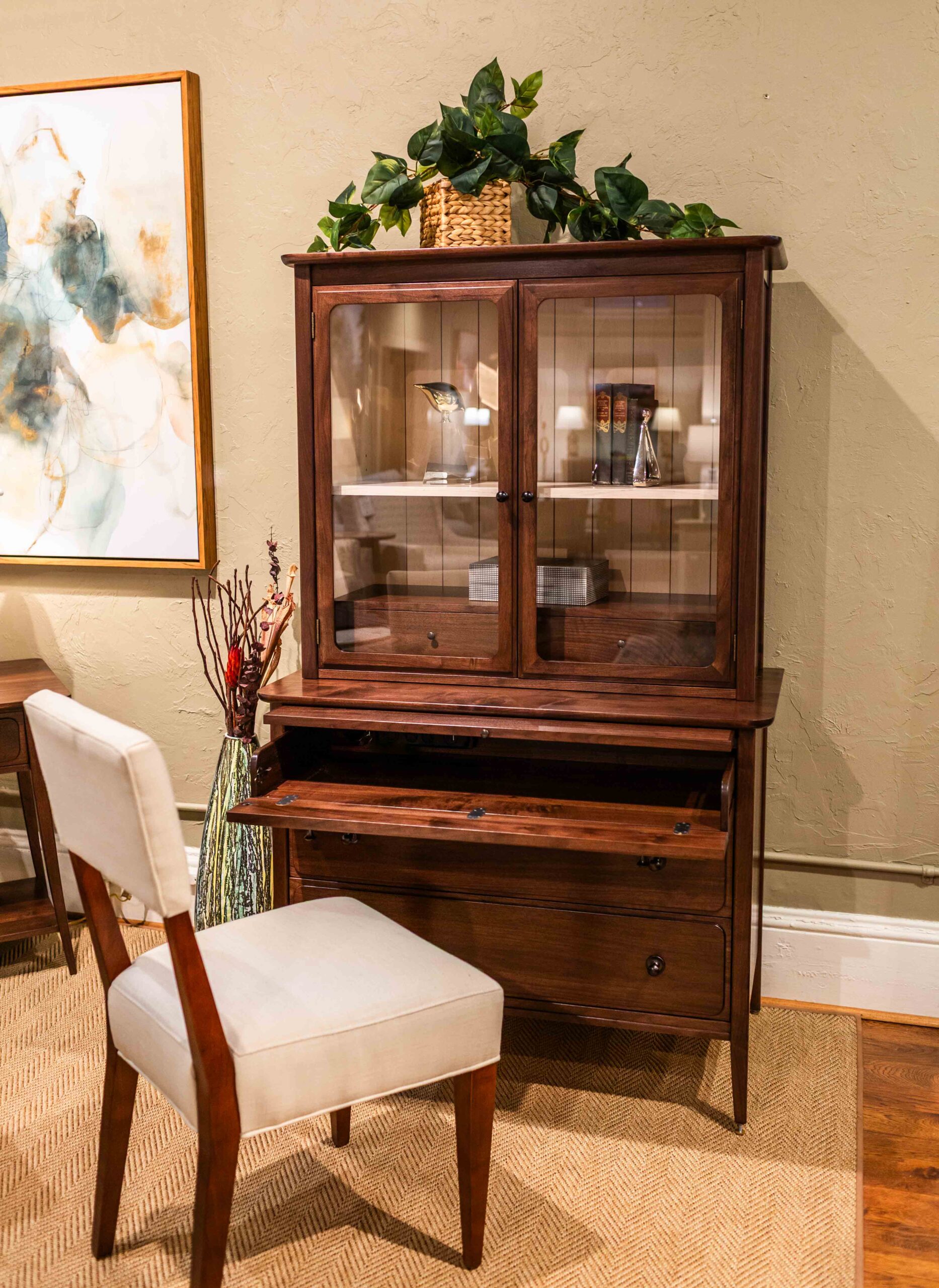 SK Hudson Valley Chest w: desk and 2 door hutch