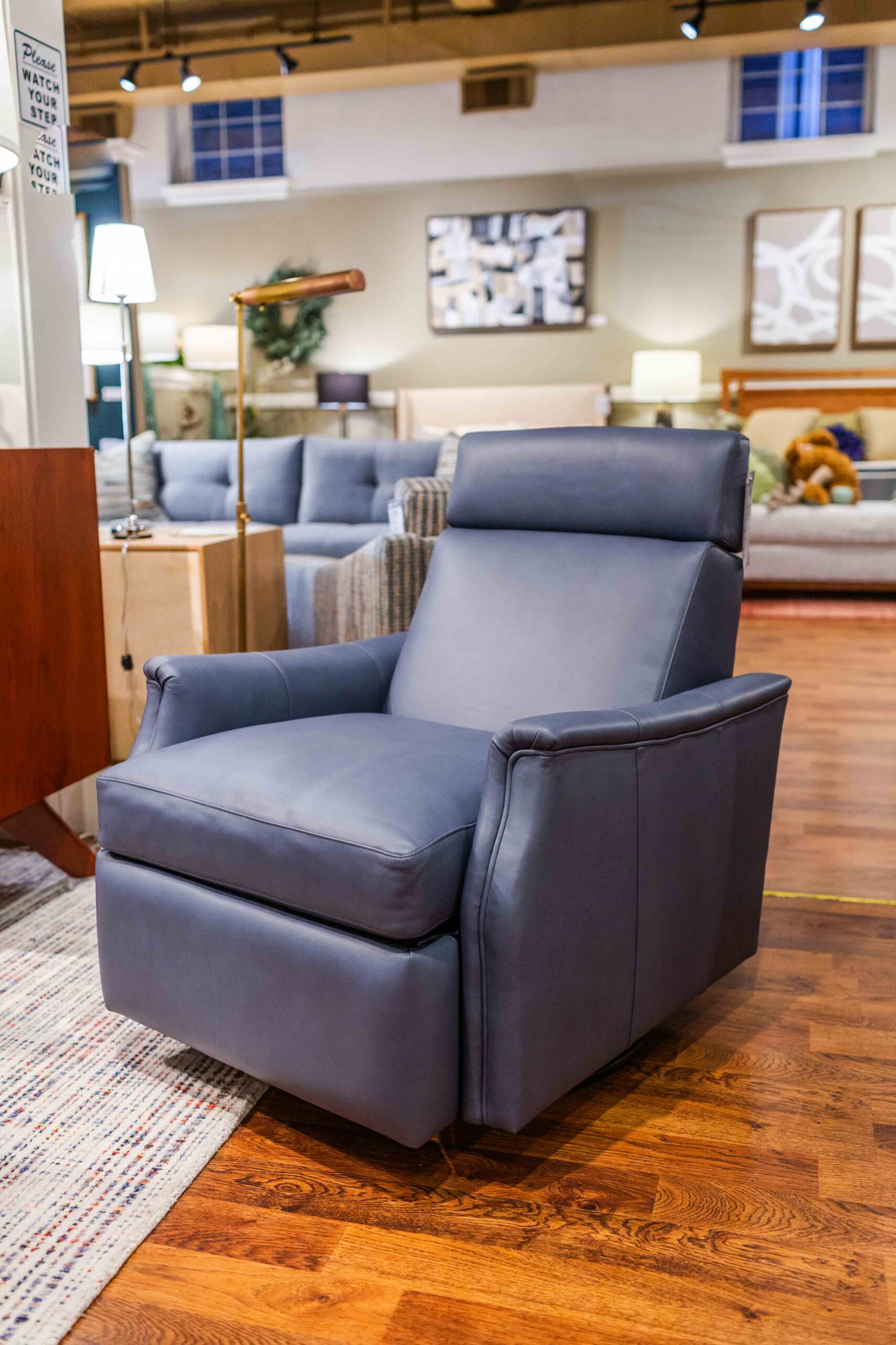SK Laurel Saddle-Arm Swivel Recliner
