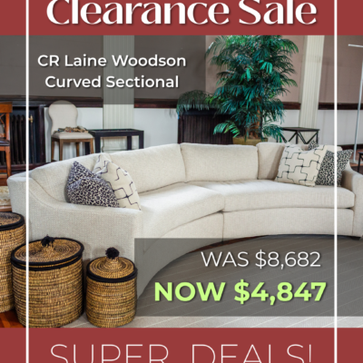 CR Laine Woodson Curved Sectional