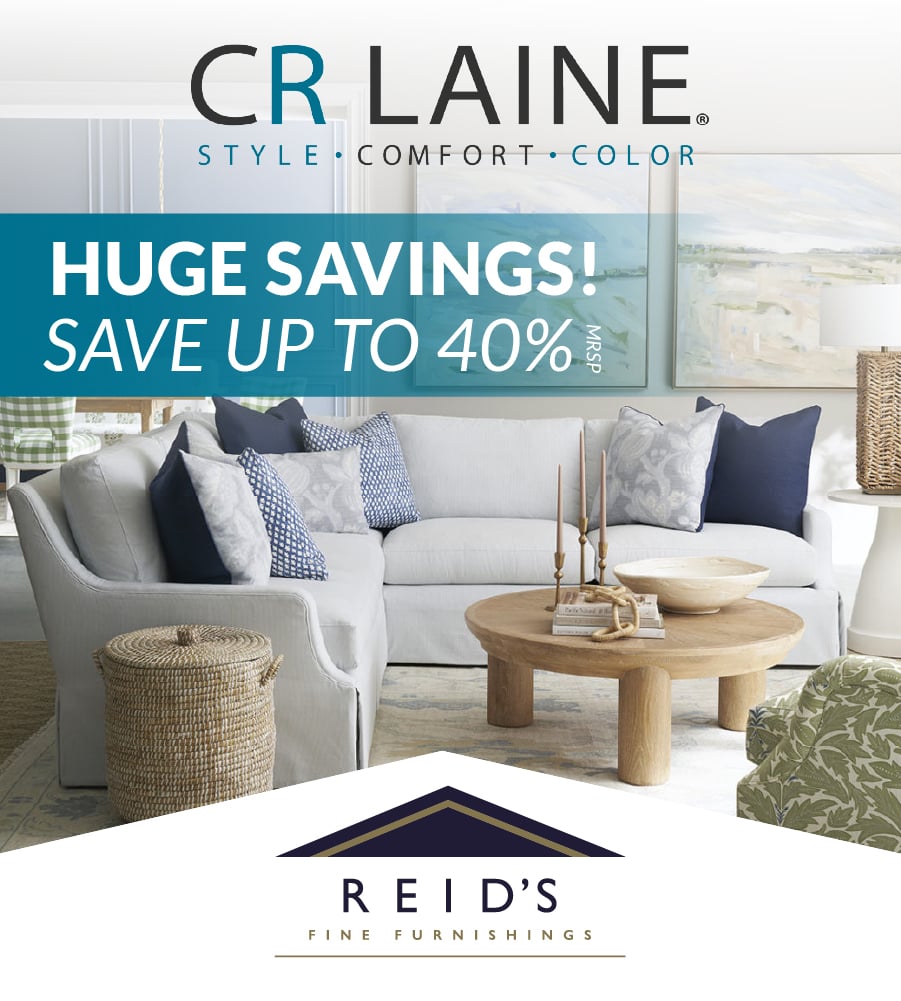 CR Laine, huge savings, save up to 40% on furniture
