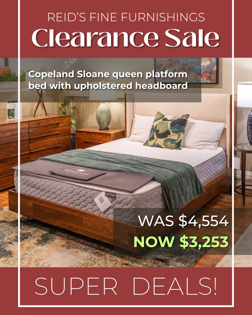Copeland Sloan Queen Platform Bed with Upholstered Headboard
